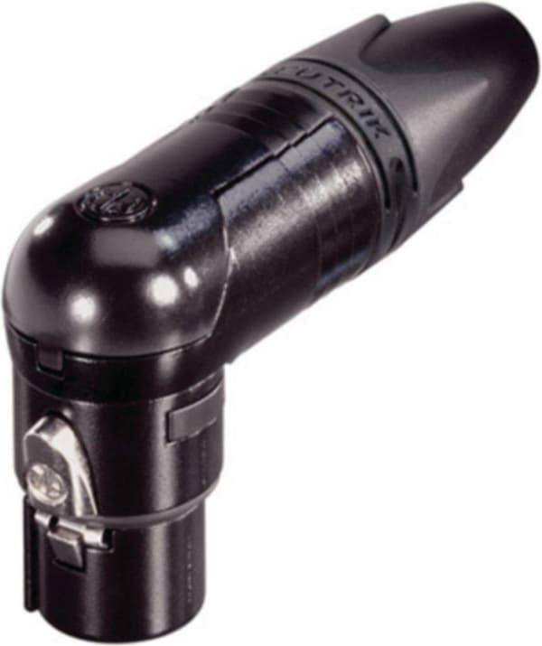 Neutrik NTR-NC3FRX-BAG Xlr Kabeluttag 90° 3 Kabeluttag/vinklad Xx/rx Lödanslutningar Svart