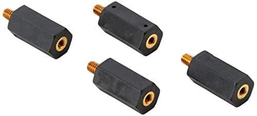 Delock Spacer M4 x M3, sekskant, indvendig/udvendig, 20 mm sort 4 stk.
