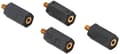 Miniatyrbillede 2 af 2: Delock Spacer M4 x M3, sekskant, indvendig/udvendig, 20 mm sort 4 stk.