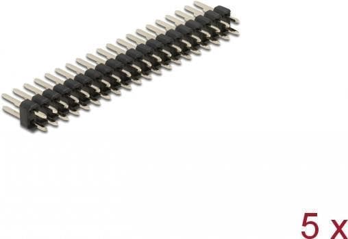 Delock - Header - Polyester - Sort (pakke med 5) (66699)