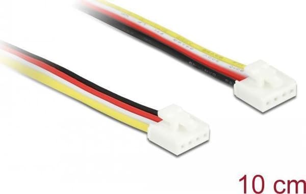 Delock IOT - Strøm-/datakabel - 4 pin Grove (M) til 4 pin Grove (M) - 5 A - 10 cm - sort, hvid, gul, rød (86953)