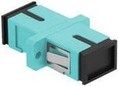 DeLOCK - Netværkskobling - SC multi-mode (W) til SC multi-mode (W) - Fiberoptik - OM3 - Lyseblå (pakke med 4) (85994)