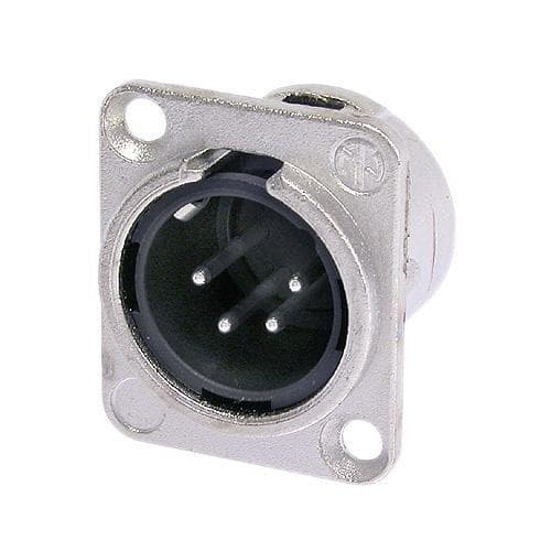 Neutrik NC4MDL1 XLR stik Flangestik, kontakter lige antal positioner (antal): 4 sølv 1 stk.