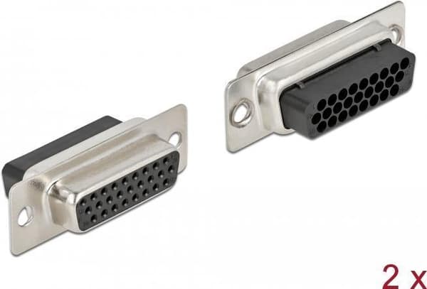 Delock - Datakontakt - HD-26 (W) (paket med 2) (66724)