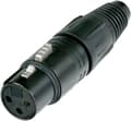 Miniatyrbillede 1 af 7: Neutrik NC3FX-BAG XLR 3-pin (V) stik / sort