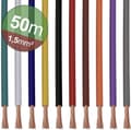 Miniatyrbillede 1 af 5: Quadrios 22CW007 Wire 1 x 1,5 mm² hvid, blå, brun, orange, grøn, gul, grå, violet, sort, rød 1 sæt