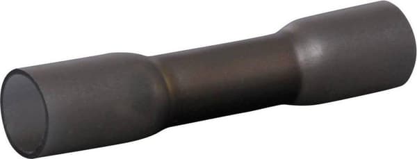 Quadrios 22C468 Butt connector med krympeslange 2,5 mm² 4 mm² Fuldt isoleret Sort 1 sæt