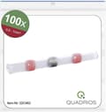 Miniatyrbillede 1 af 5: Quadrios 22C462 Butt Connector Krympbar 0,5 mm² 1,0 mm² Fuldt isoleret Rød 1 sæt