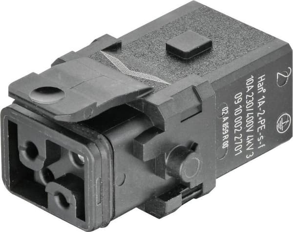 Liitin Han 1A-2+PE-Sf salpa 09 10 002 2701 Harting 1 kpl
