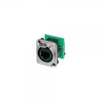 NEUTRIK RJ45 datastik EtherCon® D-serien stik, vinklet Pol: 8P8C NE8FDH-C5E Nikkel In (NE8FDH-C5E)