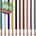 Pikkukuva 3 / 7: Quadrios 22CW005 lankavalikoima 1 x 0,75 mm² valkoinen, sininen, ruskea, oranssi, vihreä, keltainen, harmaa, violetti, musta, punainen 1 sarja (22CW00