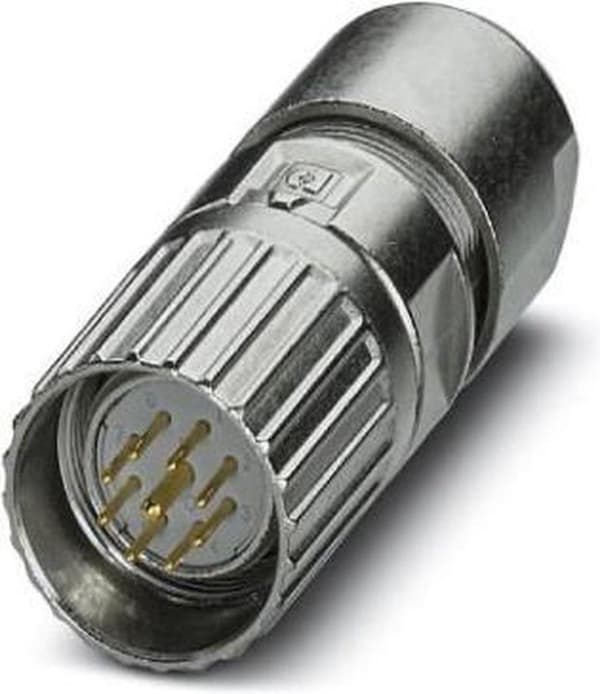 Phoenix Contact M23 lige stik rundt kabelstik M23, 9 polet, crimp (1629216)
