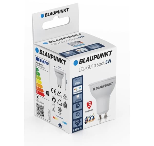 Blaupunkt LED-lampe GU10 500lm 5W 4000K