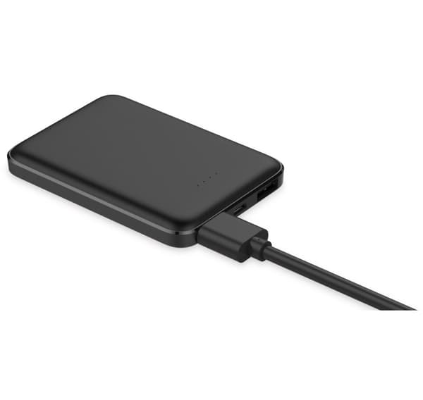 Platinet powerbank 5000mAh Polymer, sort (44815)