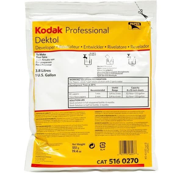 Kodak-udvikler Dektol Pro 3,8L (pulver)