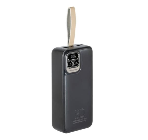 Virtalähde USB 30000MAH/VA2585, RIVACASE Harmaa