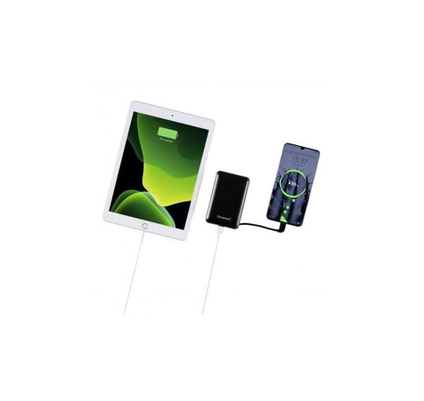 Power bank usb 10000mah/svart xc10000, Intenso