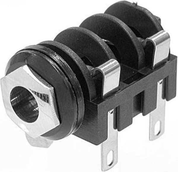 Neutrik NMJ2HC-S Jackstik 6,35 mm Sokkel, vandret konstruktion Antal ben: 2 Mono 1 stk.