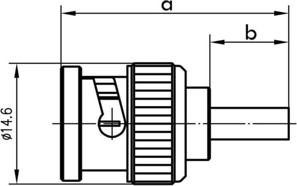 Telegärtner J01002B0018 J01002B0018 HDTV BNC tilslutningsstik, højre 75 Ω 1 stk.
