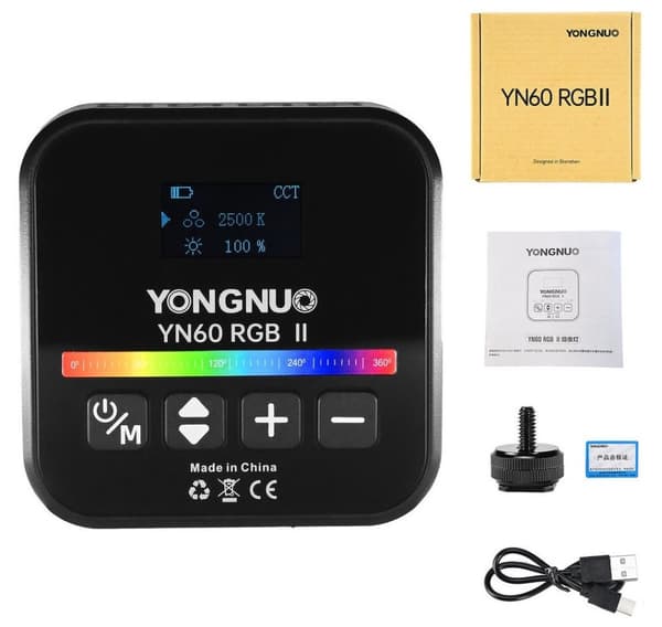 Yongnuo videolys YN60 RGB II, svart