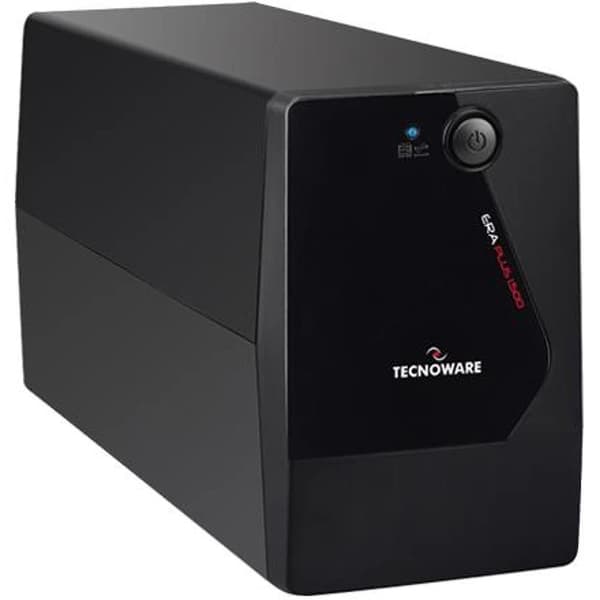 UPS 665 wattia (950 va, aaltomuototyyppinen modifioitu siniaalto, vaihe 1, fgcerapl952sch), Tecnoware musta