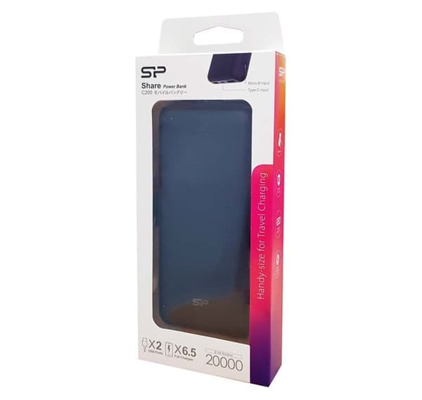 Silicon Power powerbank Share C200 20000mAh, svart