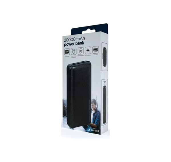 Gembird, Power Bank, PB20-02