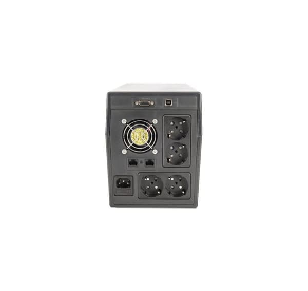Digitus, Line-Interactive UPS, Line-Interactive UPS DN-170075, 1500VA, 900W, 2x 12V/9Ah akku, 4x CEE 7/7 pistorasia, 2x RJ45, 1x USB 2.0 tyyppi B, 1x