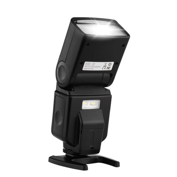 Universaali Flash Speedlite, Säädettävä Kierto, Nopea Lataus,Musta