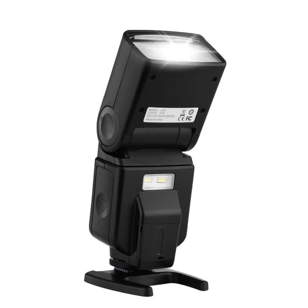 Universaali Flash Speedlite, Säädettävä Kierto, Nopea Lataus,Musta
