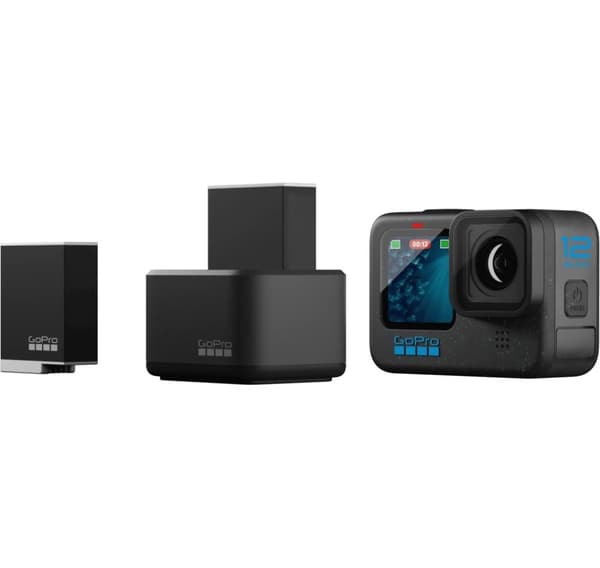 GoPro akkulaturi + 2 Enduro akkua Hero9/1011/12 Black