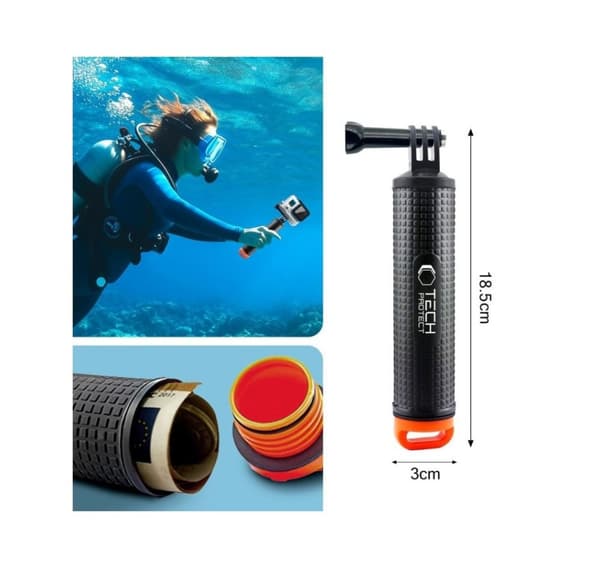 Tech-Protect kelluva kädensija GA100 GoPro