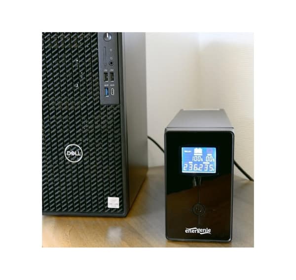 EnerGenie, UPS USB- ja LCD-näytöllä, musta, EG-UPS-034