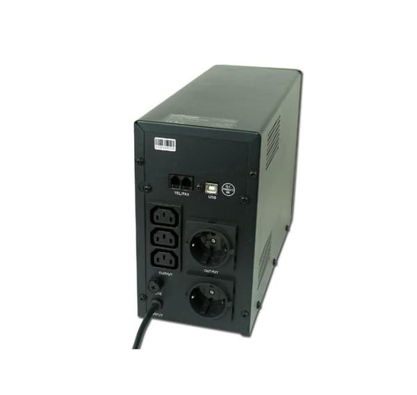 EnerGenie, UPS USB- ja LCD-näytöllä, musta, EG-UPS-034