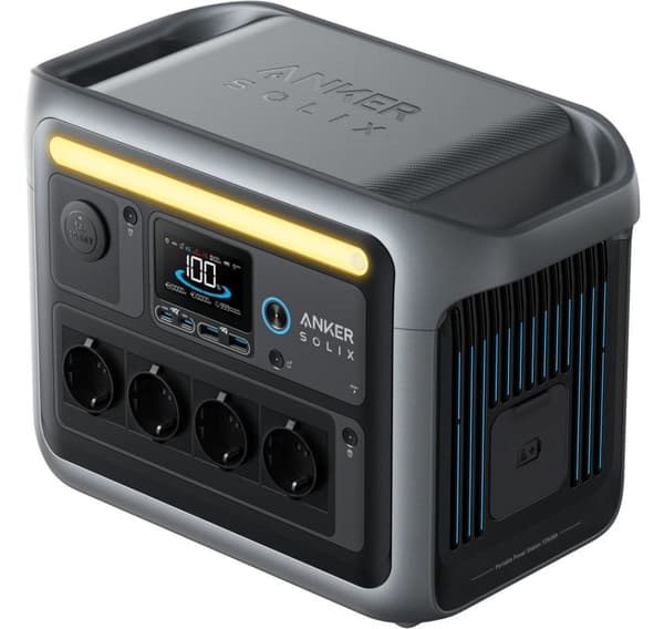 Anker latausasema Solix C1000X 1800W 1056Wh musta, Harmaa