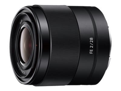 Sony SEL28F20 - Vidvinkelobjektiv - 28 mm - f/2.0 FE - Sony E-mount - för Cinema Line; a VLOGCAM; a1; a1 II; a6700; a7 IV; a7C; a7C II; a7CR; a7R V;