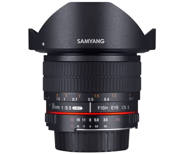 Samyang - Kalansilmäobjektiivi - 8 mm - f/3,5 UMC CS II - Canon EF/EF-S