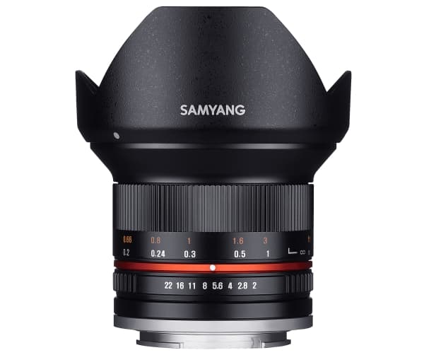 Samyang - Vidvinkelobjektiv - 12 mm - f/2.0 NCS CS - Sony E-mount - för Sony Cinema Line; a VLOGCAM; a1; a1 II; a6700; a7 IV; a7C; a7C II; a7CR; a7R