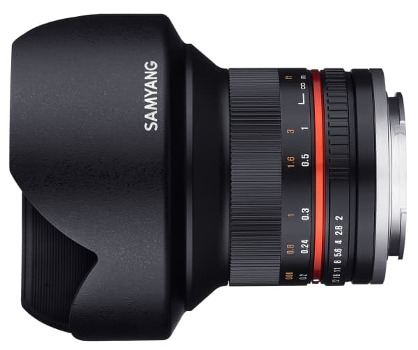 Samyang - Vidvinkelobjektiv - 12 mm - f/2.0 NCS CS - Sony E-mount - för Sony Cinema Line; a VLOGCAM; a1; a1 II; a6700; a7 IV; a7C; a7C II; a7CR; a7R