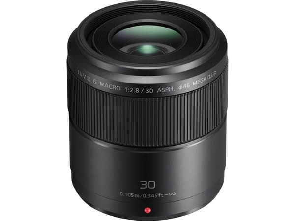 Panasonic Lumix H-HS030E - Makrolinse - 30 mm - f/2.8 G ASPH. - Micro Four Thirds - for Lumix DC-BGH1; Lumix G DC-G100, G110, G90, GF10, GF90, GH5M2,