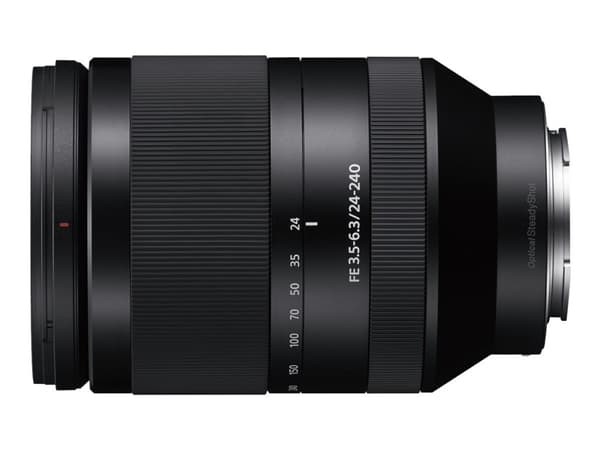 Sony SEL24240 - Zoom-linse - 24 mm - 240 mm - f/3.5-6.3 FE OSS - Sony E-mount - for Cinema Line; a VLOGCAM; a1; a1 II; a6700; a7 IV; a7C; a7C II; a7C