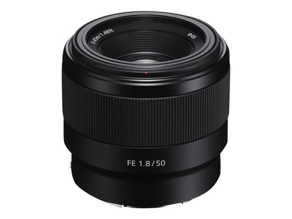 Sony SEL50F18F - Objektiv - 50 mm - f/1.8 FE - Sony E-mount - för Cinema Line; a VLOGCAM; a1; a6700; a7 IV; a7C; a7C II; a7CR; a7R V; a7s III; a9 II;