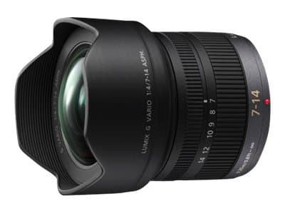 Panasonic Lumix H-F007014E - Vidvinkelzoomobjektiv - 7 mm - 14 mm - f/4.0 G VARIO - Micro Four Thirds - for Lumix DC-BGH1; Lumix G DC-G100, G110, G90
