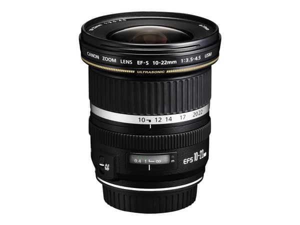 Canon EF-S - Vidvinkel zoom objektiv - 10 mm - 22 mm - f/3.5-4.5 USM - Canon EF/EF-S - for EOS 1000, 40, 450, 50, 500, 7D, Kiss F, Kiss X2, Kiss X3,