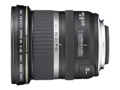 Canon EF-S - Vidvinkel zoom objektiv - 10 mm - 22 mm - f/3.5-4.5 USM - Canon EF/EF-S - for EOS 1000, 40, 450, 50, 500, 7D, Kiss F, Kiss X2, Kiss X3,