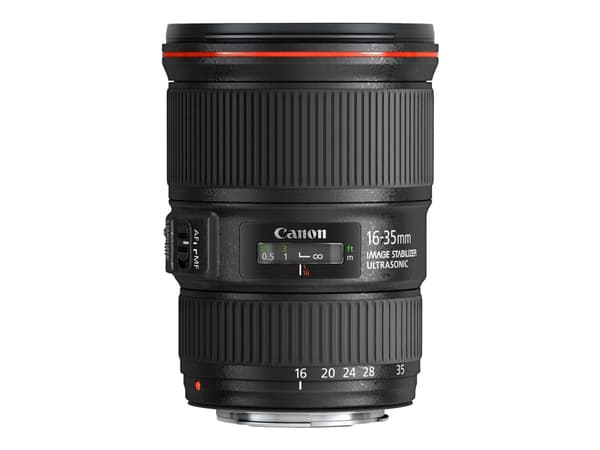 Canon EF - Vidvinkel zoom objektiv - 16 mm - 35 mm - f/4.0 L IS USM - Canon EF - for EOS 100, 1200, 6D, 70, 700, Kiss X6i, Kiss X7, Kiss X70, Kiss X7