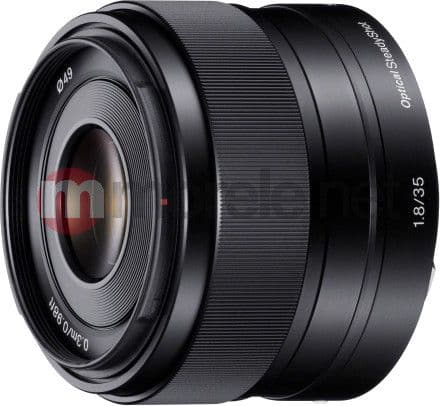 Sony 35 mm f/1.8 objektiv (SEL35F18) Svart