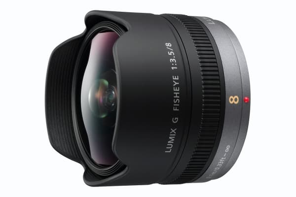 Panasonic Lumix H-F008E - Fiskeøyelinse - 8 mm - f/3.5 ED - Micro Four Thirds - for Lumix GX7; Lumix G AG-GH4UP, DC-GX880, DMC-G70, G7M, GX8, GX80, G