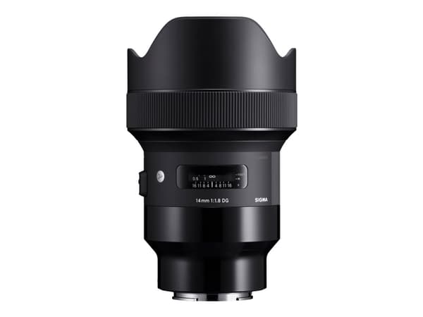 Sigma Art - Vidvinkelobjektiv - 14 mm - f/1.8 DG HSM - Sony E-mount - for Sony Cinema Line; a VLOGCAM; a1; a1 II; a6700; a7 IV; a7C; a7C II; a7CR; a7