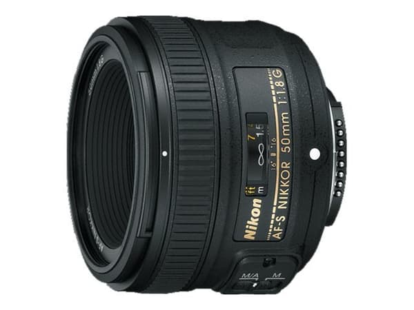 Nikon AF-S NIKKOR 50 mm f/1.8G SLR Standard zoomobjektiv Svart Sort
